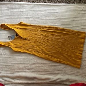 Mustard yellow bodycon dress